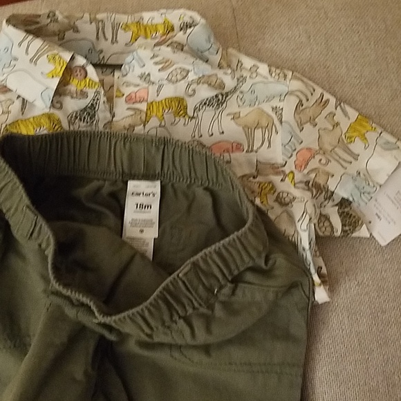 Carter's Wildlife Print 2 piece Outfit - Picture 8 of 8